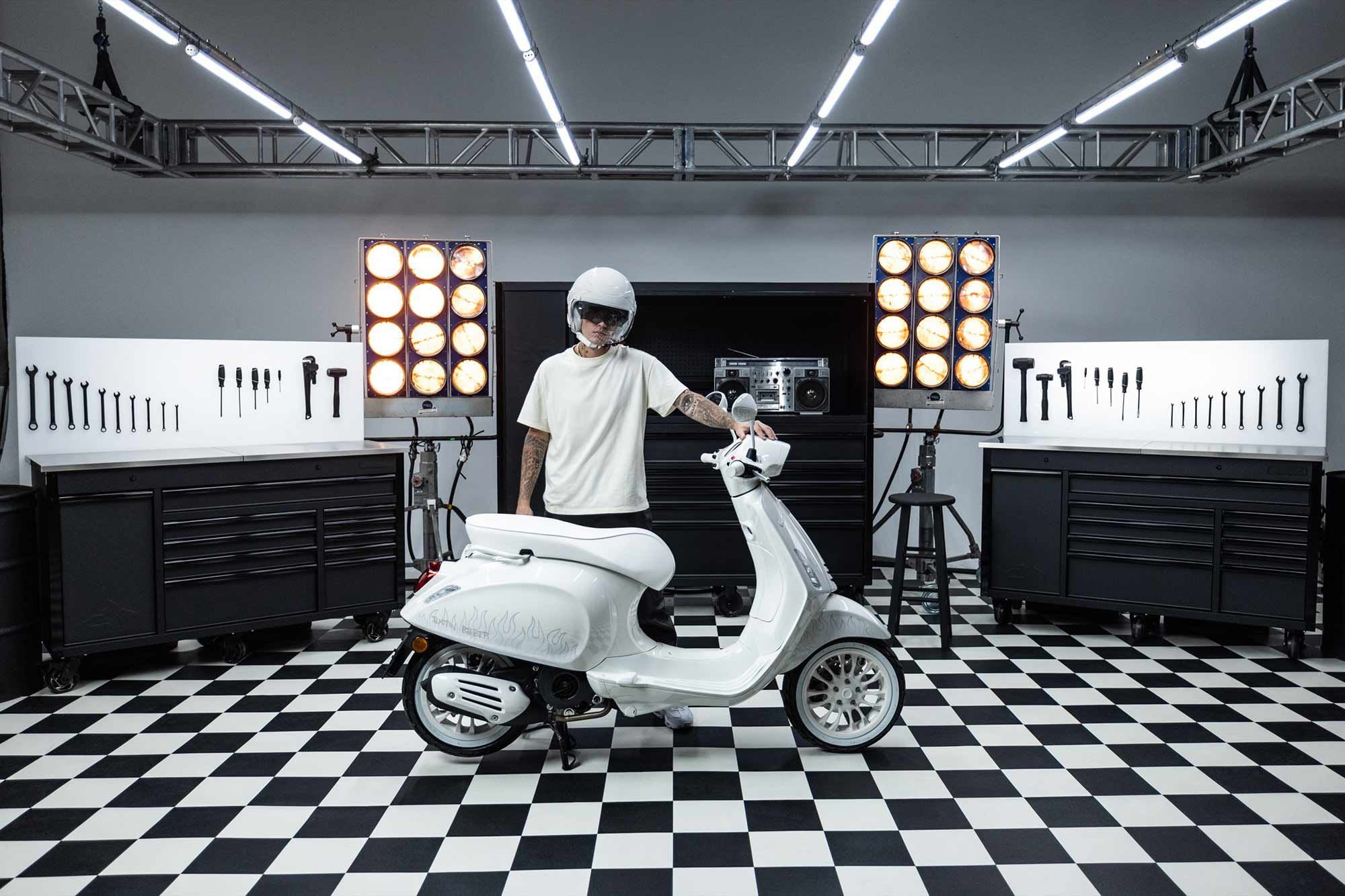 All three displacement classes (50cc, 125cc, and 150cc) get the white-on-white Bieber treatment.