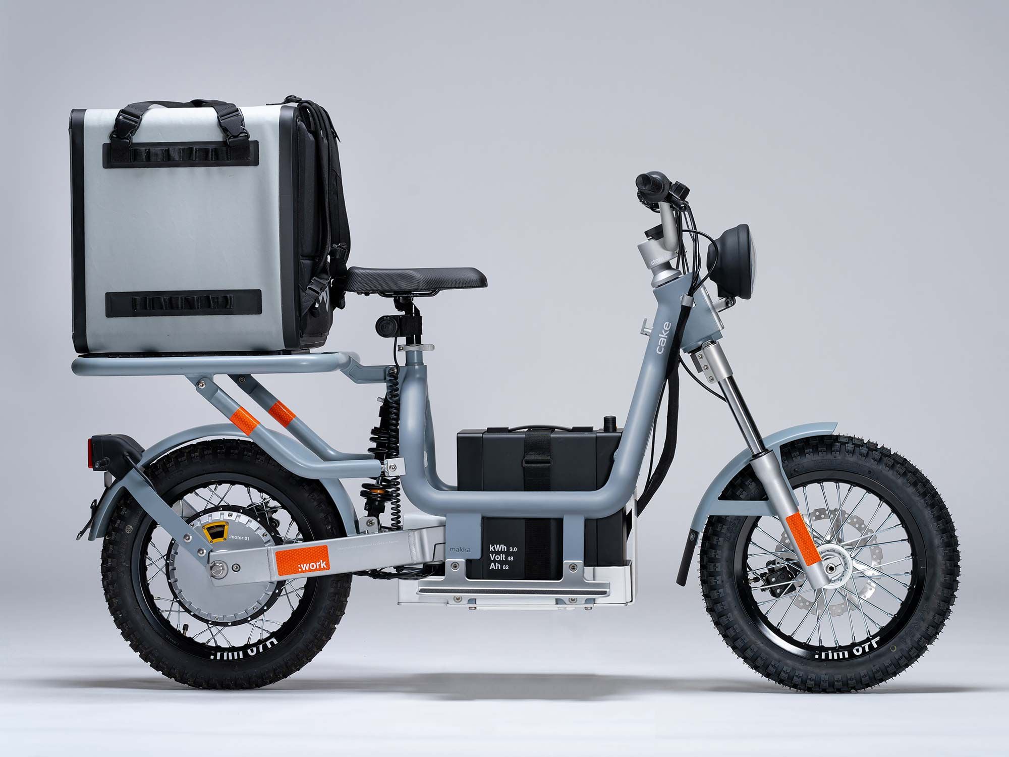 The Makka is Cake’s newest and lowest-priced model, aimed at urban commuters, or in Work trim, at short-haul businesses.