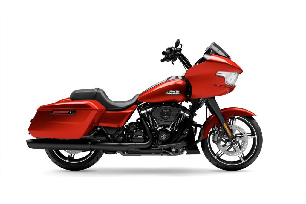 2024 Harley-Davidson Road Glide in Whiskey Fire with blacked-out trim.