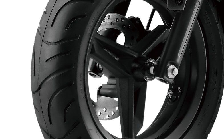 Wheels will still be 12 inches, but suspension and brakes are upgraded to account for the heavier weight.