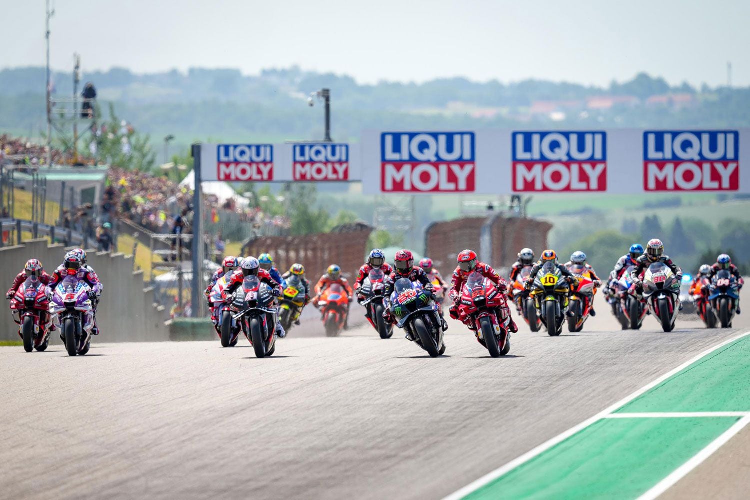 Despite a slew of Ducatis up front at the start, Fabio Quartararo led nearly every second of the Sachsenring MotoGP.