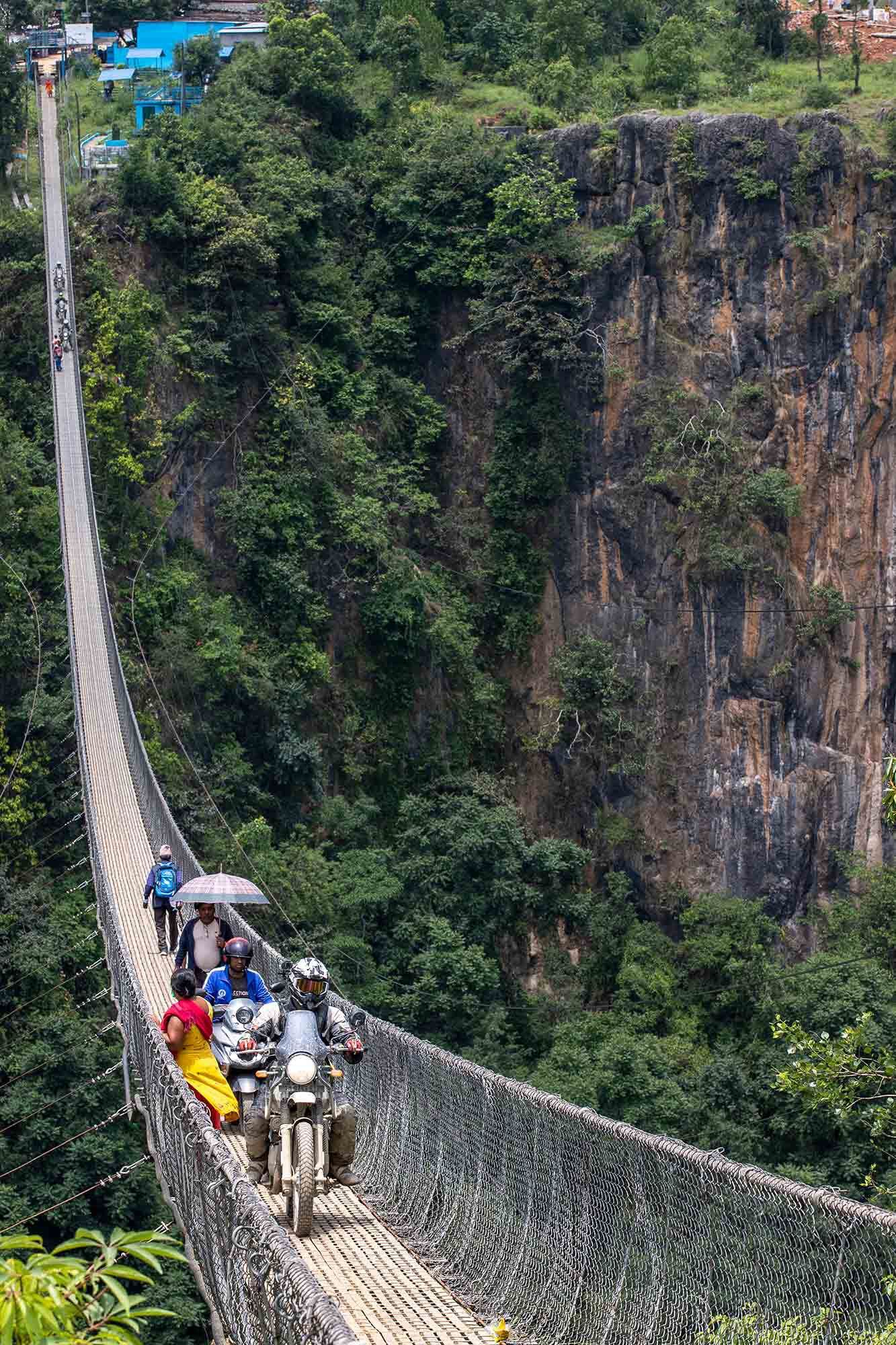 Word is this suspension bridge crossing is 1,000 feet high. I didn’t look down.