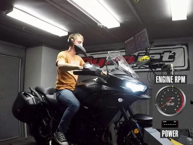 Versys 650 power on sale