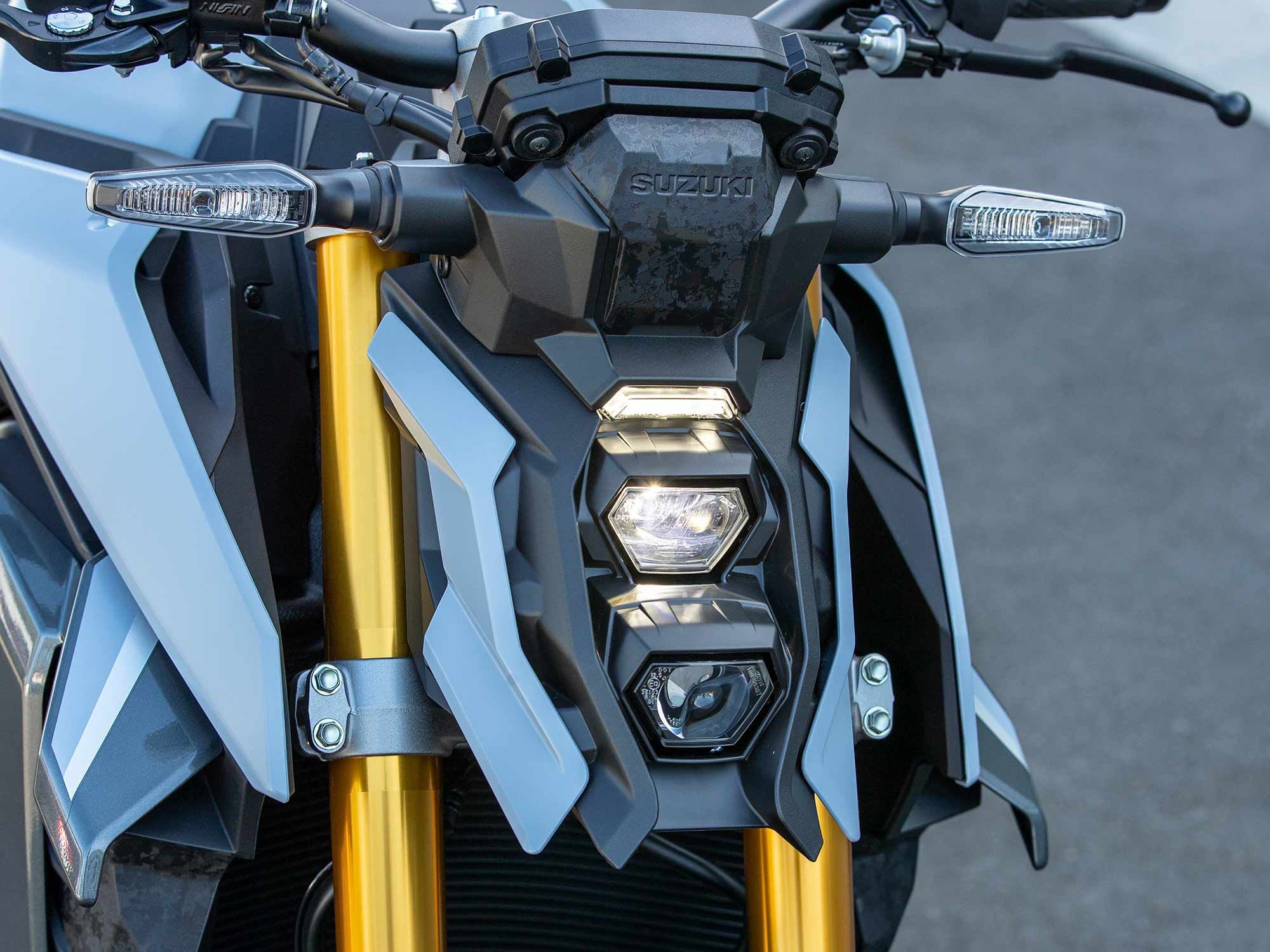 The new LED headlights are very cool looking and pump out some serious light through their convex lenses.