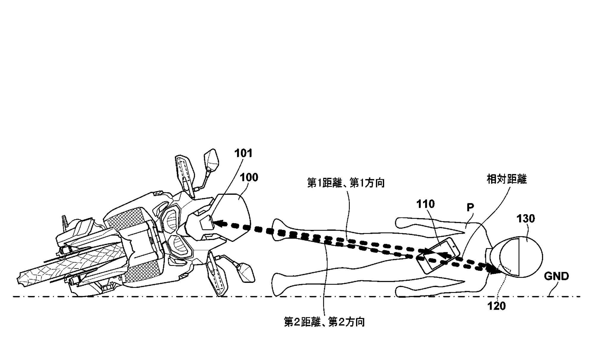 In this case, the system would understand that the helmet and phone are adjacent to each other, but on the ground. It would then likely determine if it should call for help.