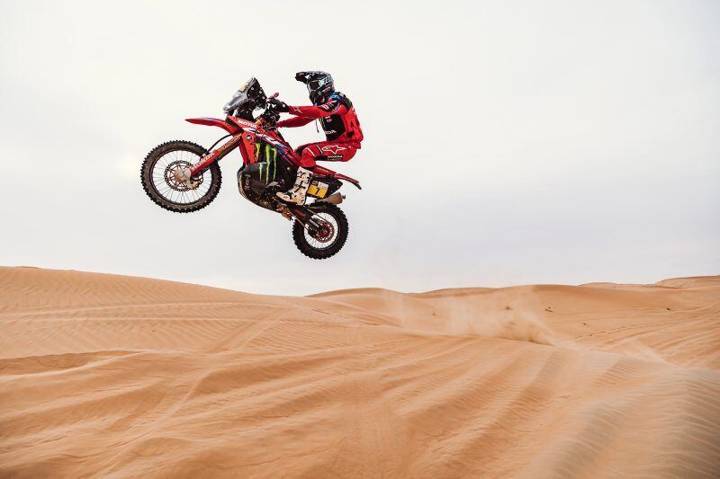 The Jump Control system would use a camera, tied into all of the other systems, to determine the angle of the slope and intervene accordingly. Dakar champ Ricky Brabec seems to be doing just fine without electronic intervention.