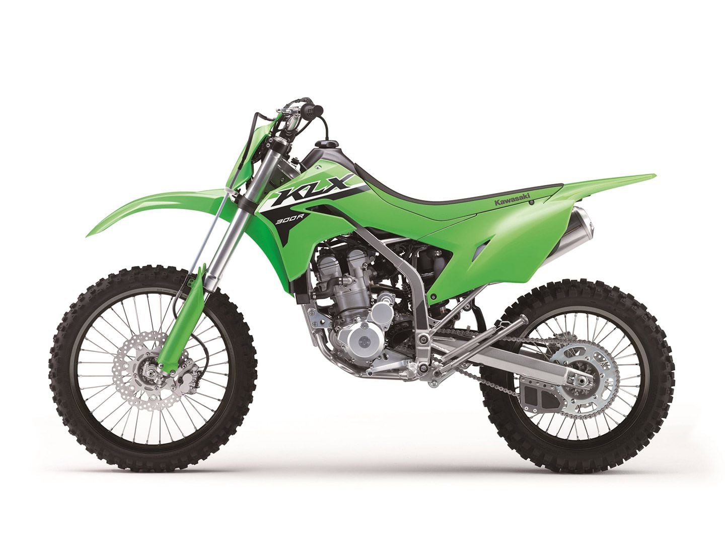 The 2024 Kawasaki KLX300R in Lime Green ($6,199).