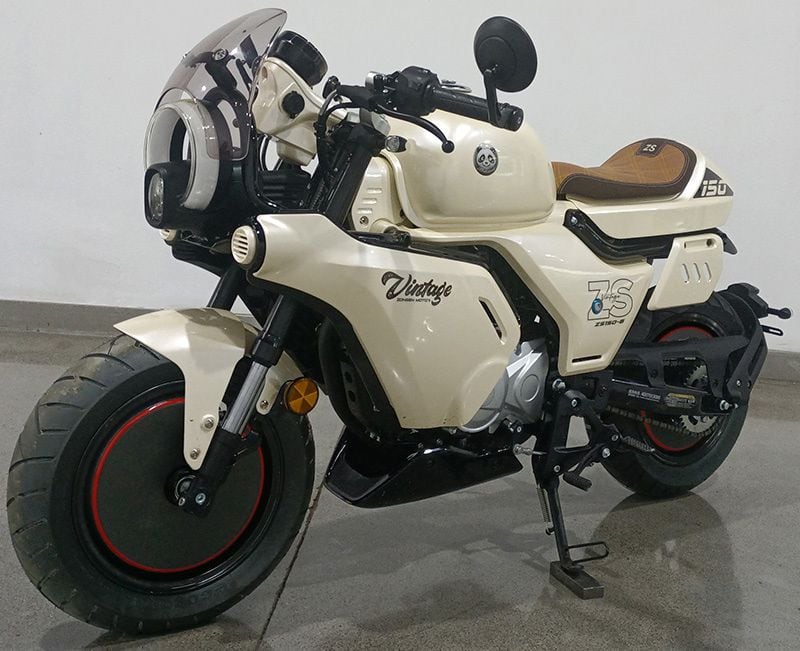 The Zongshen ZS150 B is a retro-styled, 150cc Grom competitor.