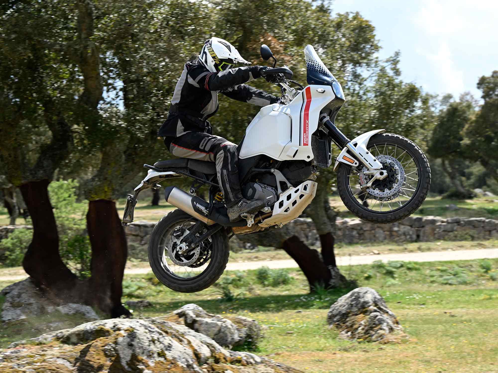 Ducati is serious about the off-road performance of the 2022 DesertX, and it shows.