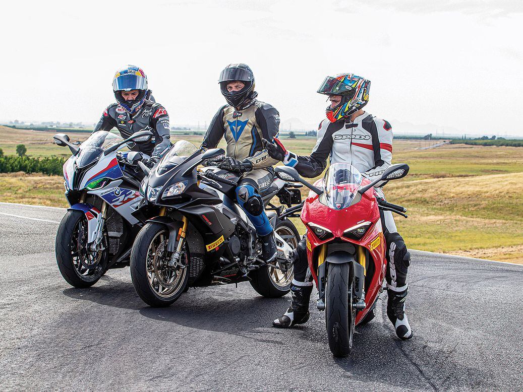Aprilia RSV4 1100 Factory vs BMW S 1000 RR vs Ducati Panigale V4S Cycle World