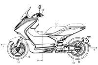 Yamaha E01 Electric Scooter patent left side