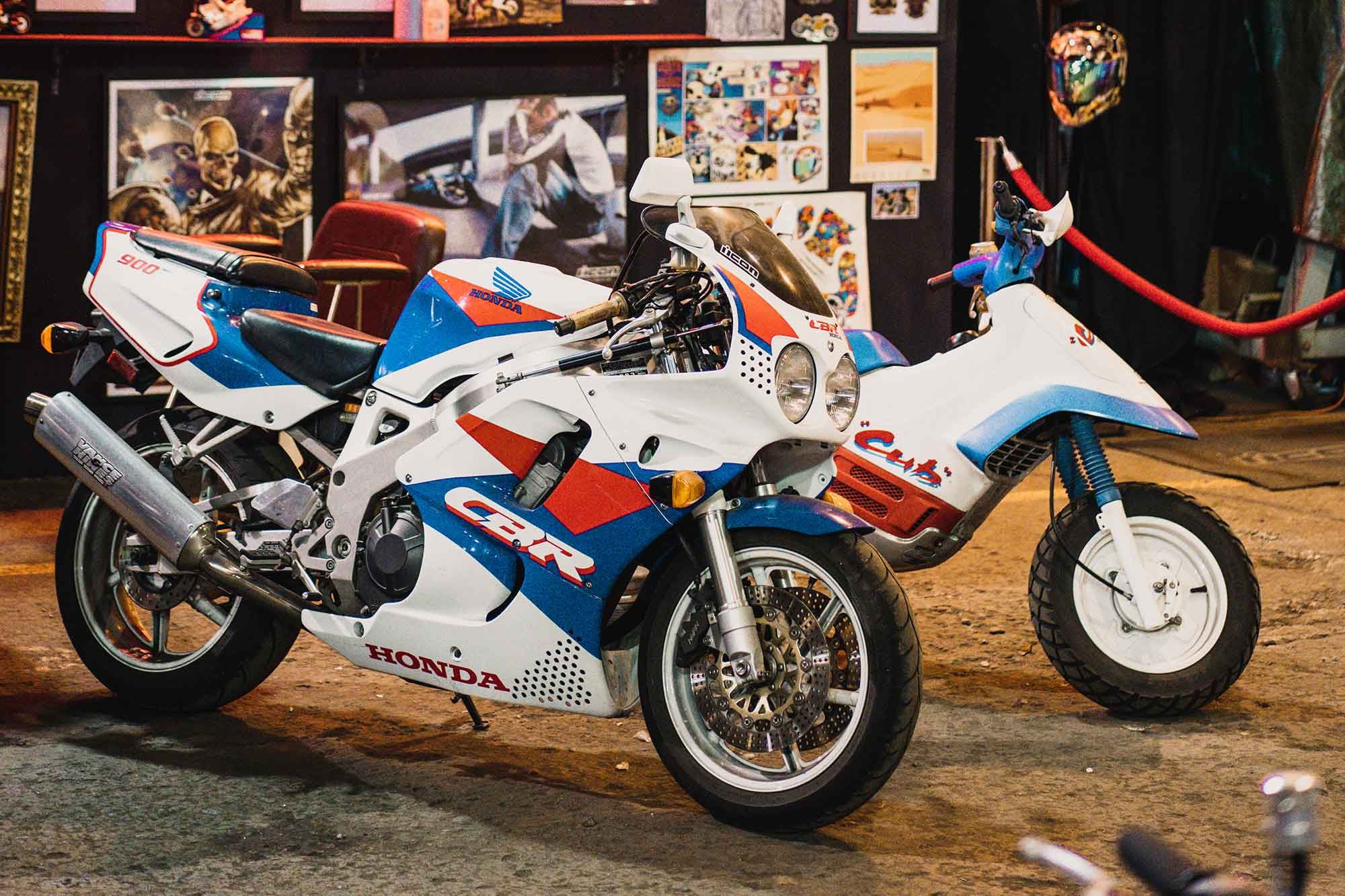 Honda CBR900 and Honda Cub from Icon 1000.