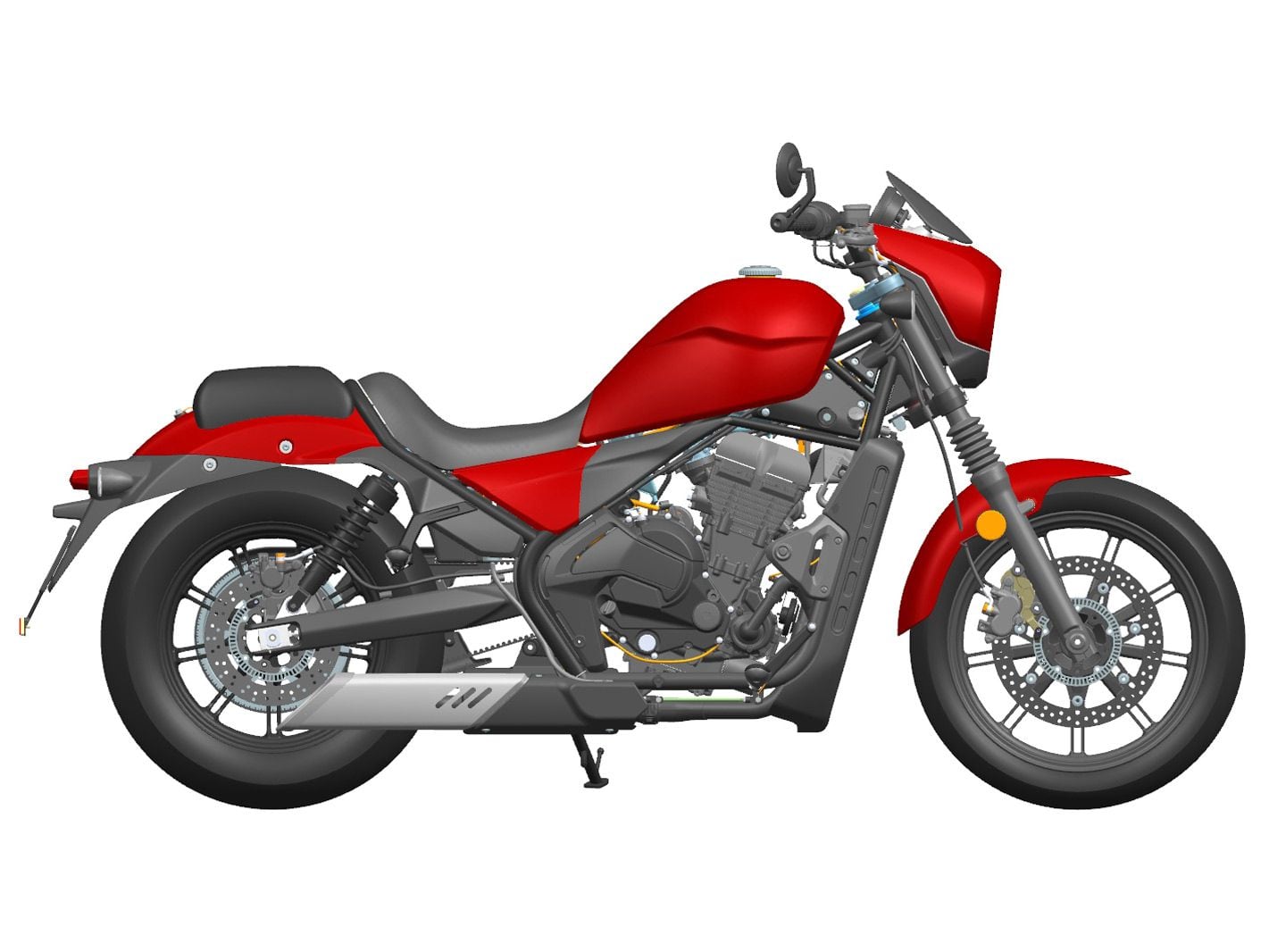 A cruiser looks like it will join Moto Morini’s lineup in the near future.