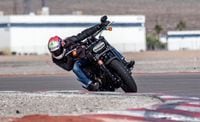 Harley-Davidson on the track