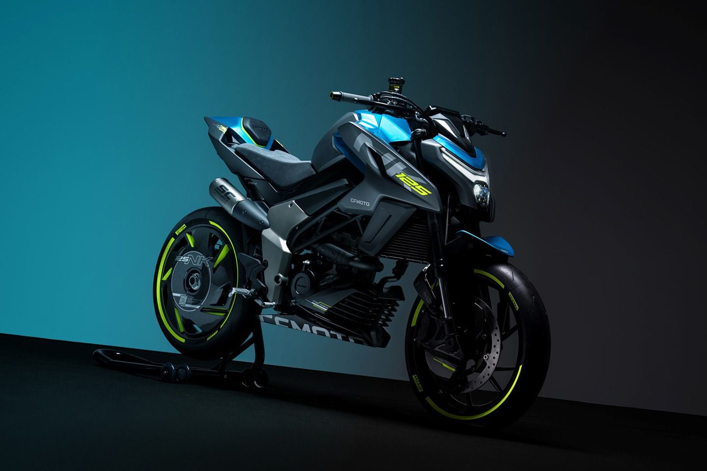 CFMoto’s 125NK concept was shown at EICMA.