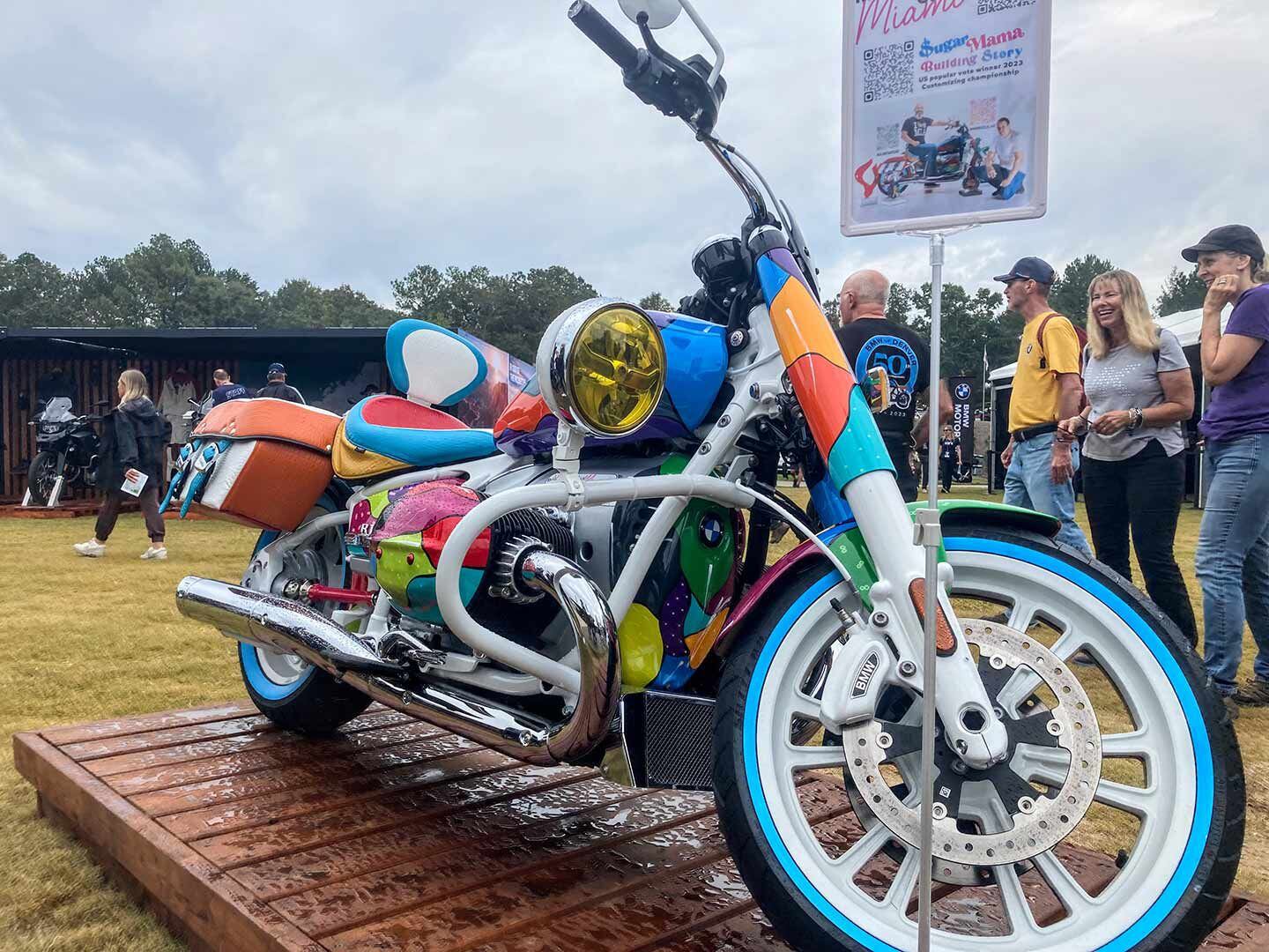 Several builders bought Der Funke to the R 18, like “Sugar Mama,” by Motorcycles of Miami.