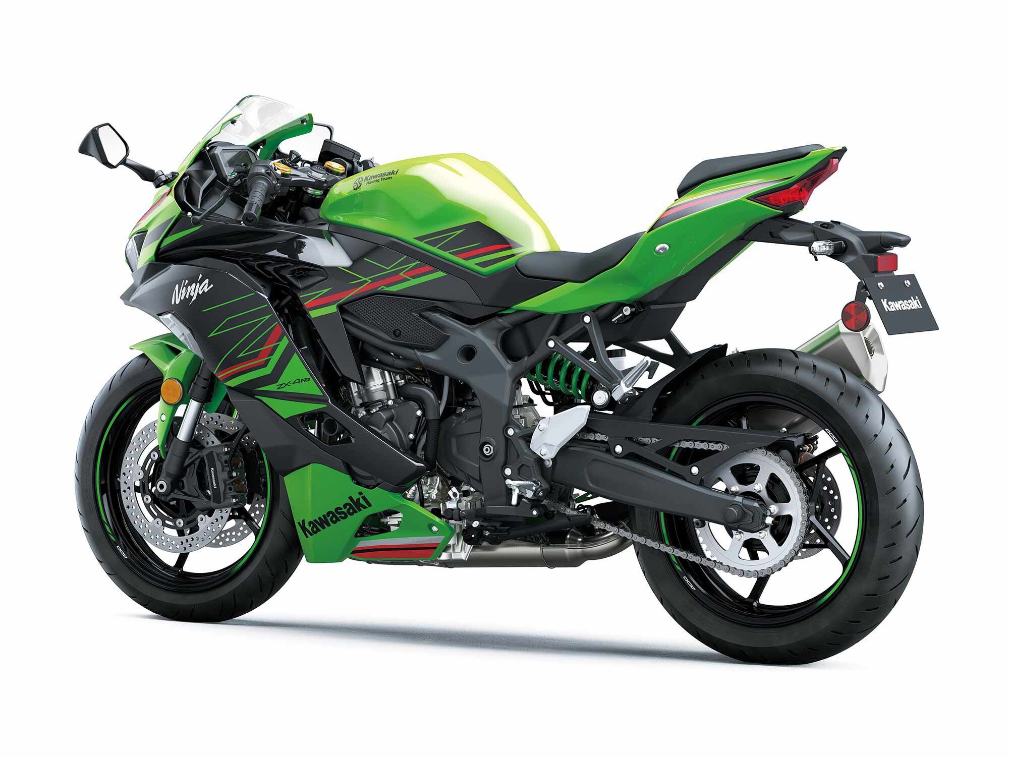 2023 Kawasaki ZX-4RR KRT Edition left side.