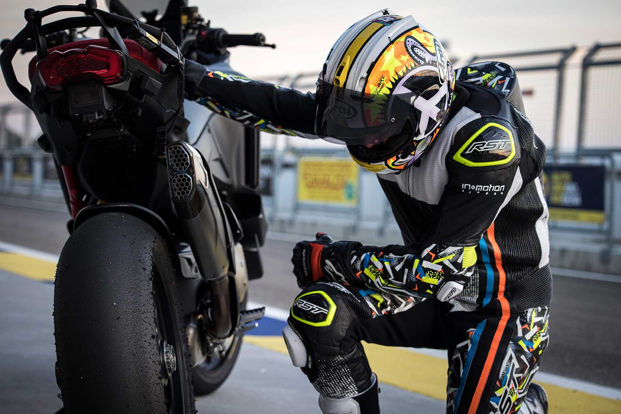 Slicks on an ADV bike? When it’s the Pikes Peak on 17-inch wheels—yes, please.
