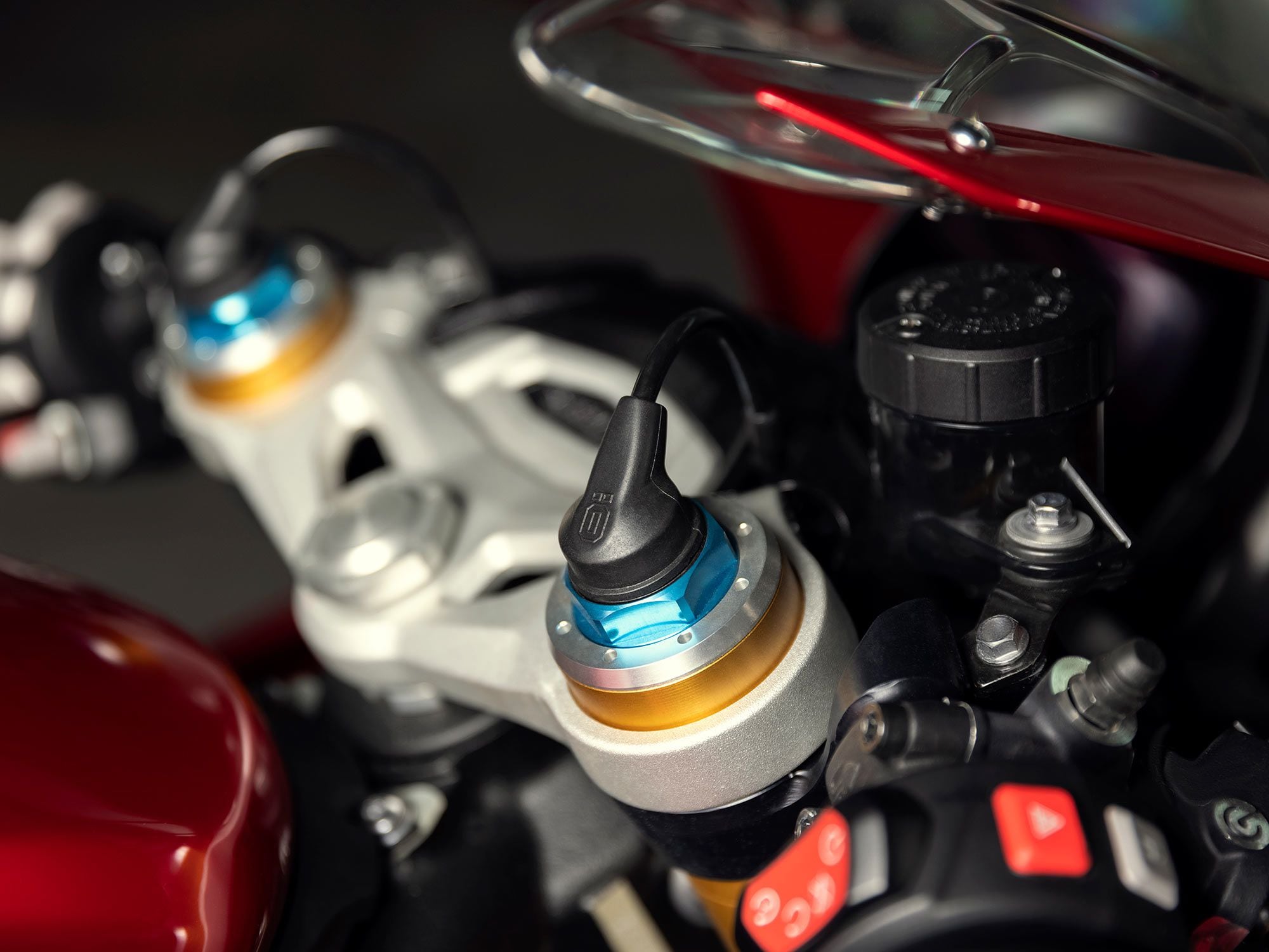 Triumph is well known for finding a balanced, well-tuned setting for its sportbikes, and that continues to be the case with the Speed Triple 1200 RR, which feels nicely composed on the road.