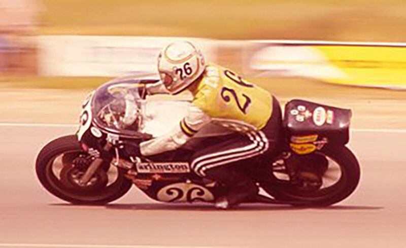 Cliff Carr in action; here in 1972 on a 750.