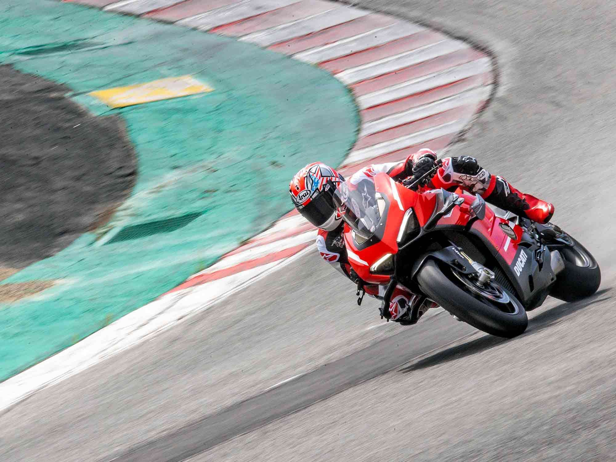 The Superleggera V4 is the ultimate example of Ducati’s V-4-powered superbike—a street-legal, production motorcycle designed to expand the boundaries of performance.