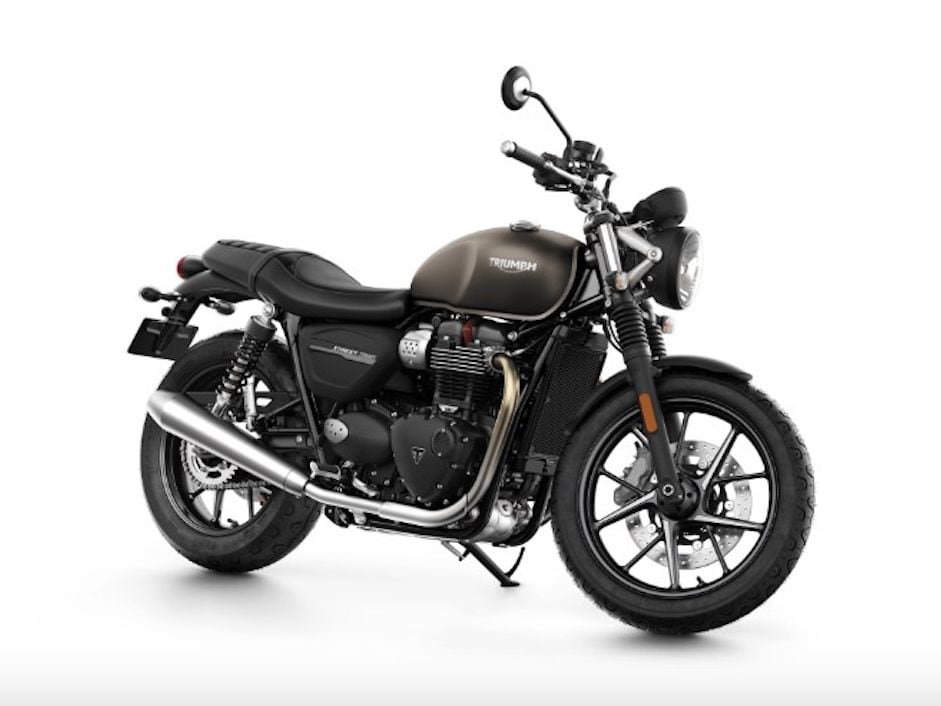 Last year, Triumph announced it was renaming two models to create more consistent naming protocols. The Street Scrambler and Street Twin became the Scrambler 900 and Speed Twin 900 (pictured), respectively.