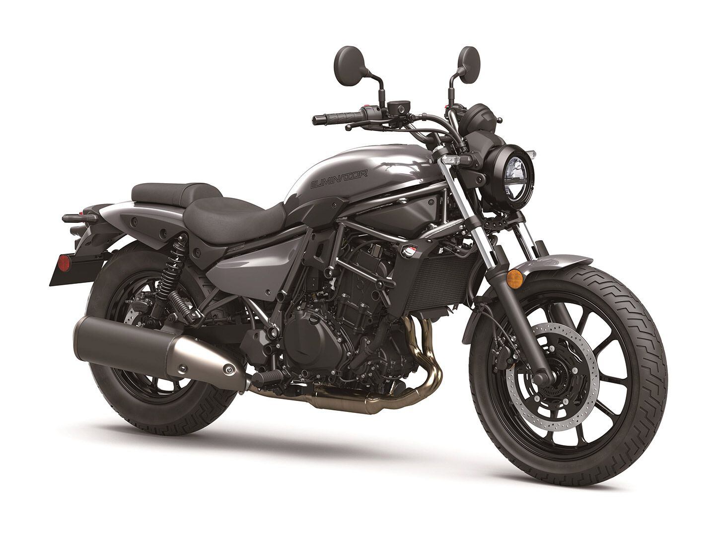 The Kawaski Eliminator engine is derived from the 399cc parallel twin found in the Ninja 400 and Z400.