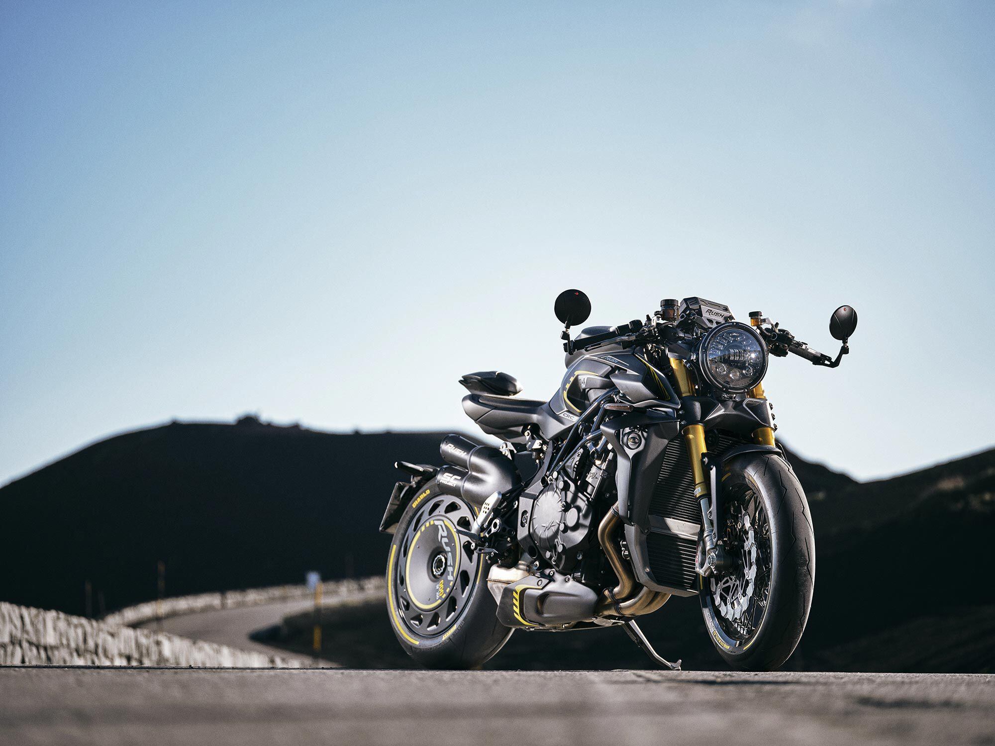 There is no mistaking the Rush for the Brutale 1000 RR.