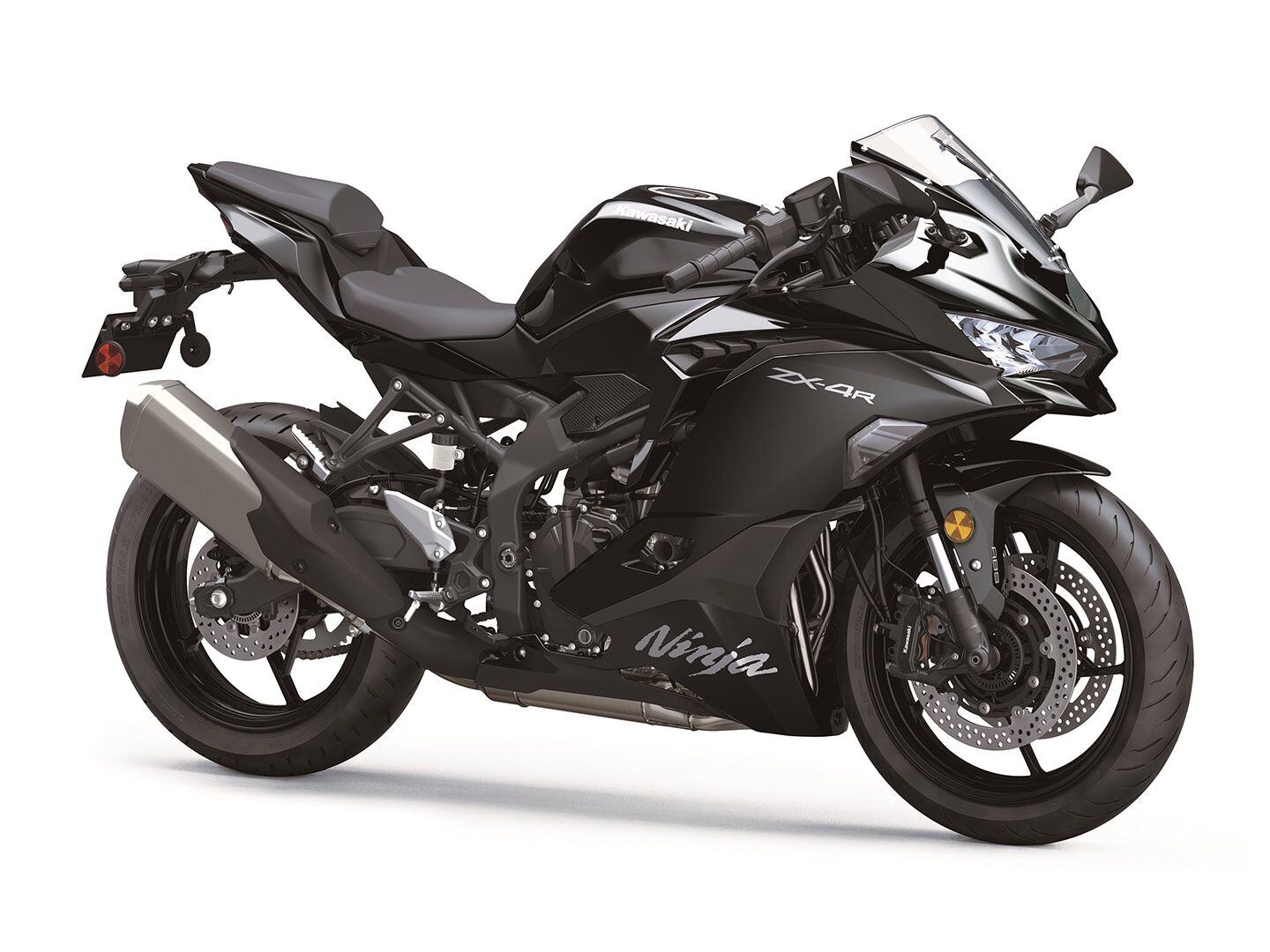 The 2024 ZX-4R ($9,399) is billed as a more affordable alternative to the ZX-4RR.
