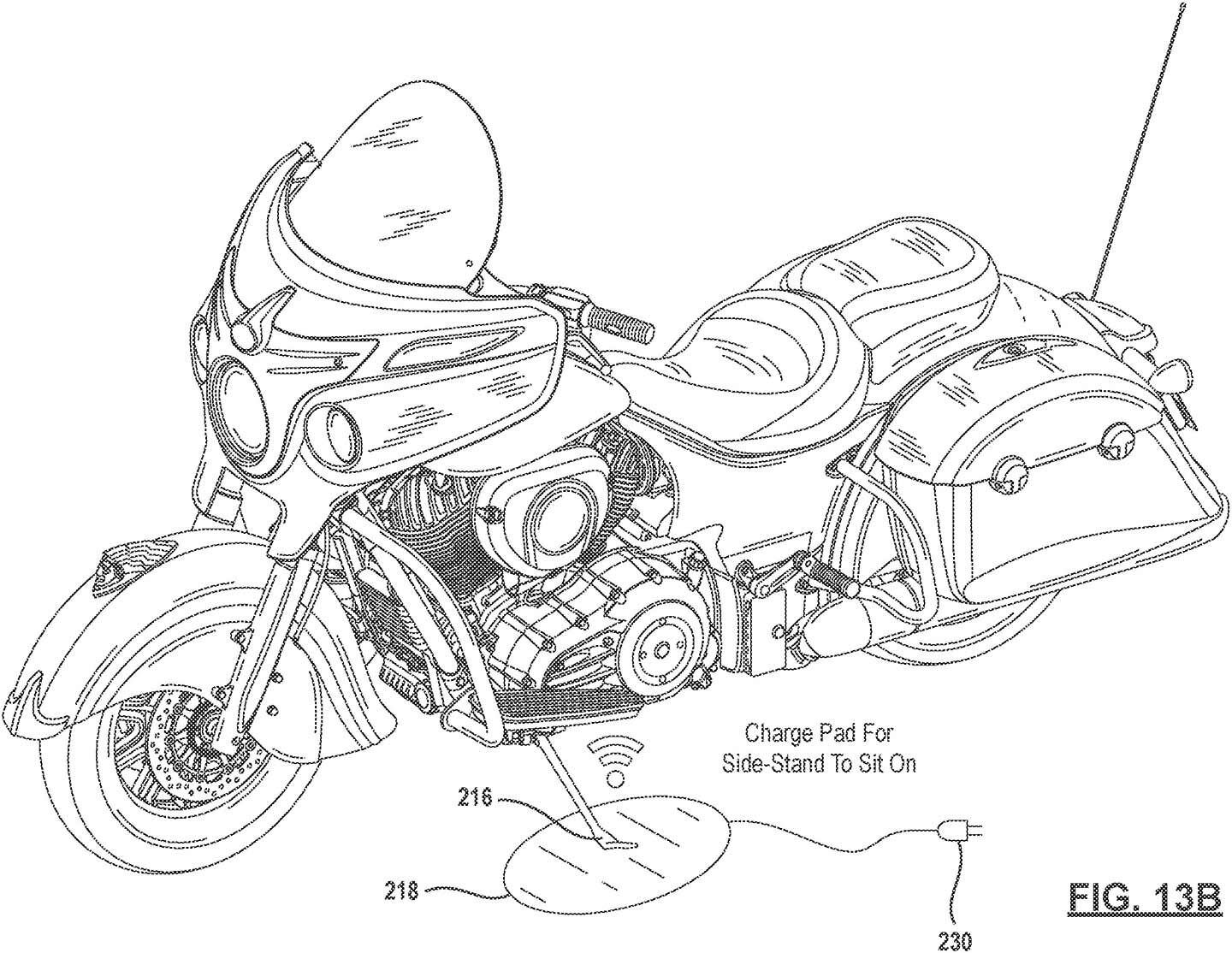 An additional idea is to have a powered charging mat that would keep the motorcycle’s battery charged while parked in your garage.