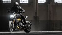 2023 ducati diavel 1260 s riding through factory