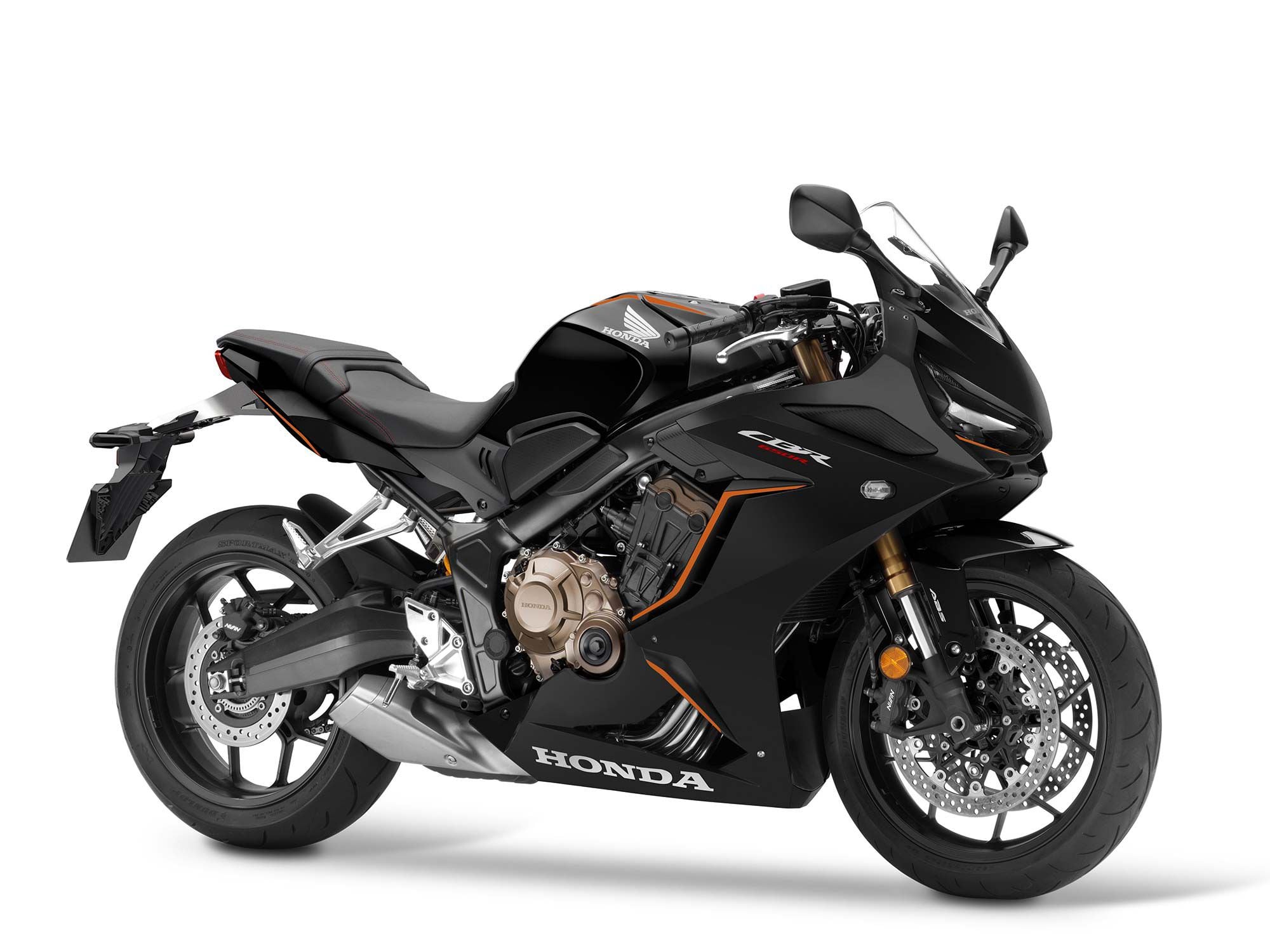 The CBR650R returns in Matte Black Metallic for 2022.