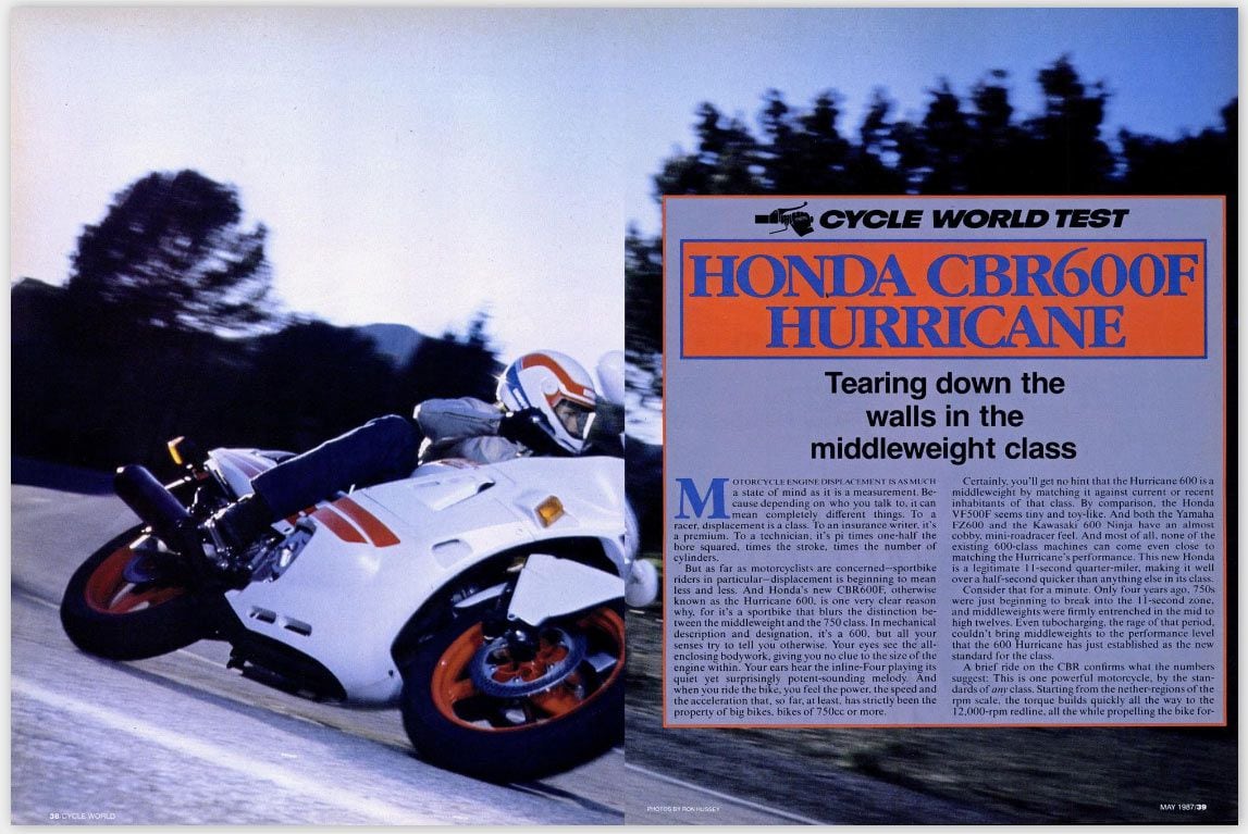 The late 1980s delivered bikes like Honda’s CBR600F that allowed aspiring racers to get on the grid for a lot less money than the skyrocketing prices of 250 two-stroke would allow.
