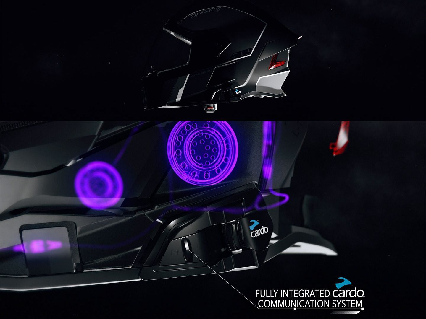 Cardo cheap integrated helmet