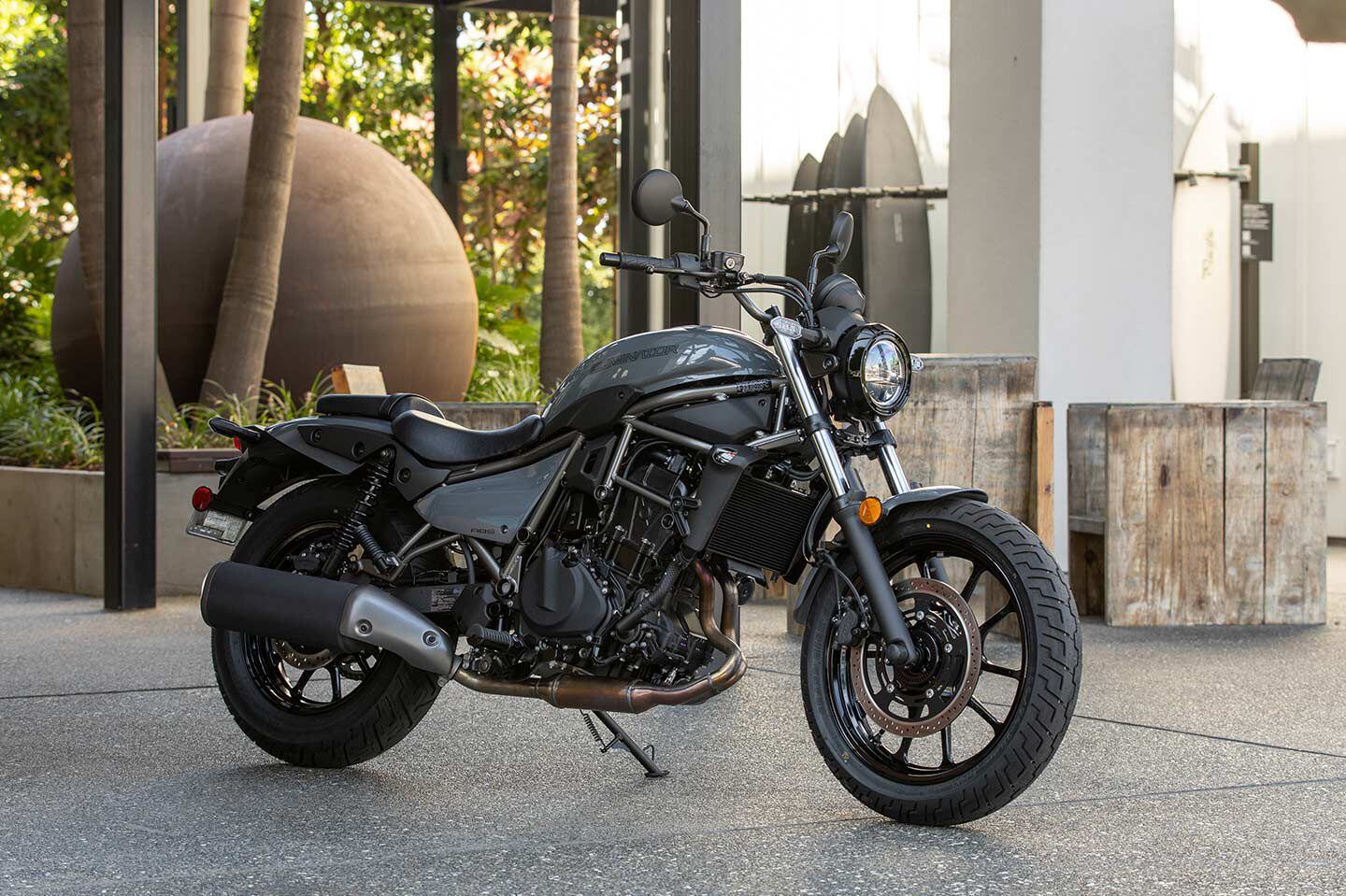 The 2024 Kawasaki Eliminator in Pearl Storm Gray starts at $6,649.