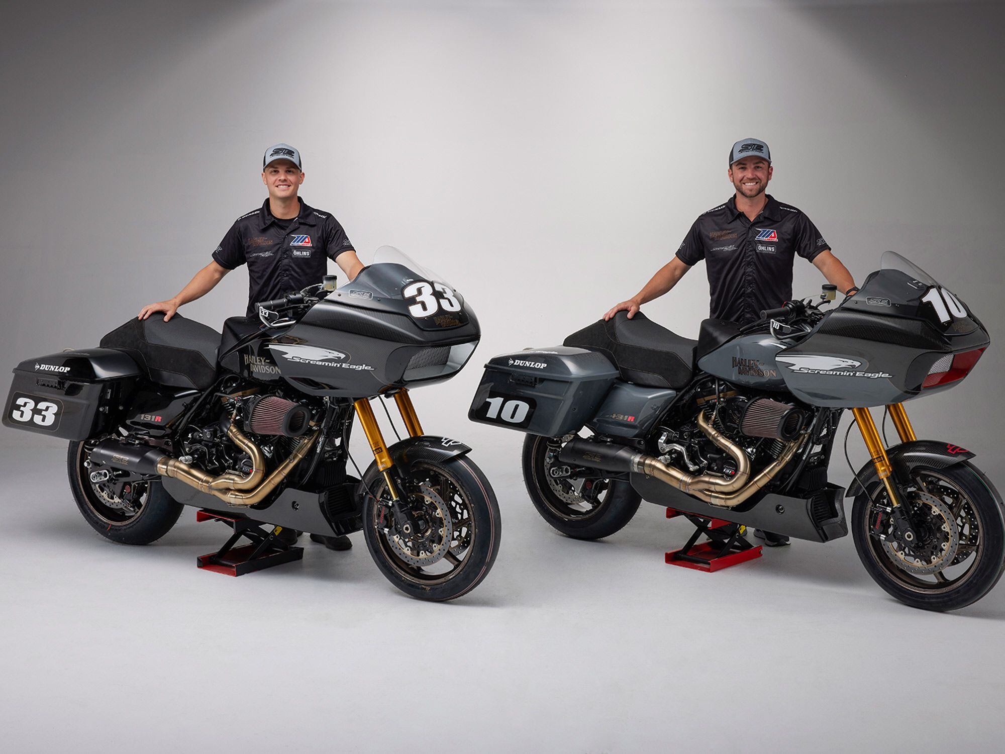 Kyle y Travis Wyman, ambos pilotos de fábrica en HD, también participaron en Road America.