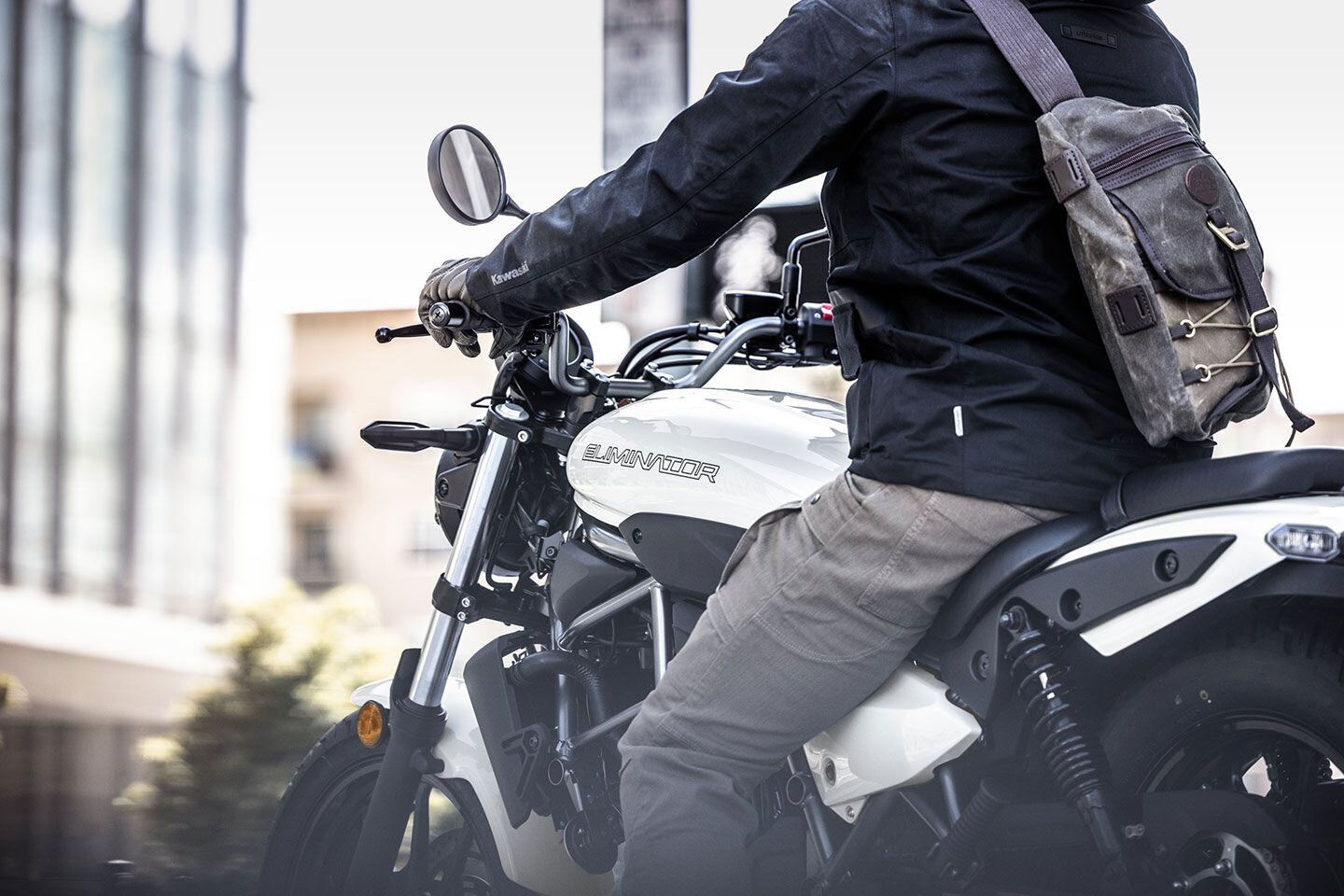 Style check with the Kawasaki Eliminator.