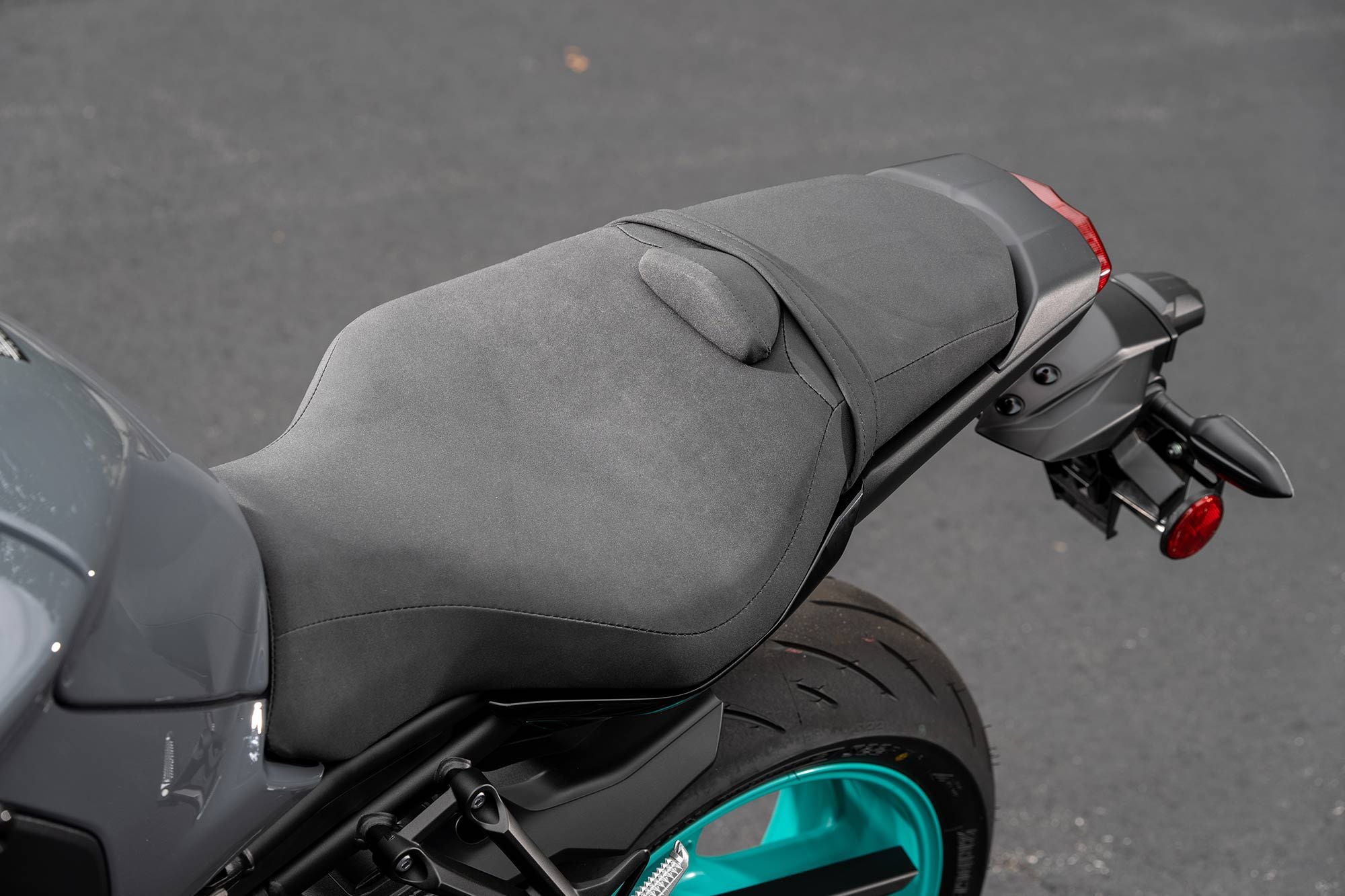 The MT-10 has a new slightly more aggressive riding position, but the new seat was comfortable on our 200 mile ride.