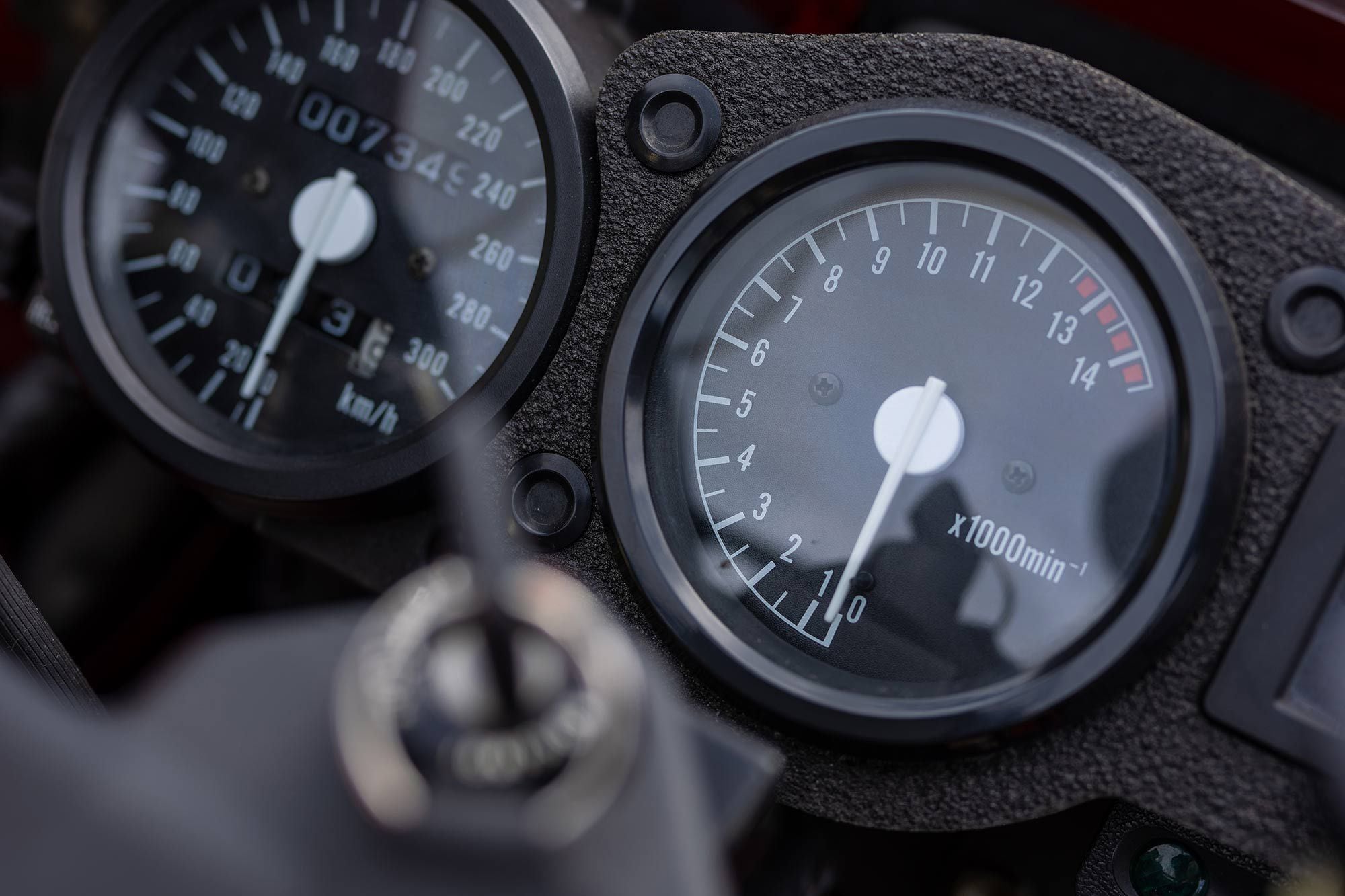 Dashes have come a long way in 20 years, but watching the tach needle jump to life with each crack of the throttle still feels special on the RC45.