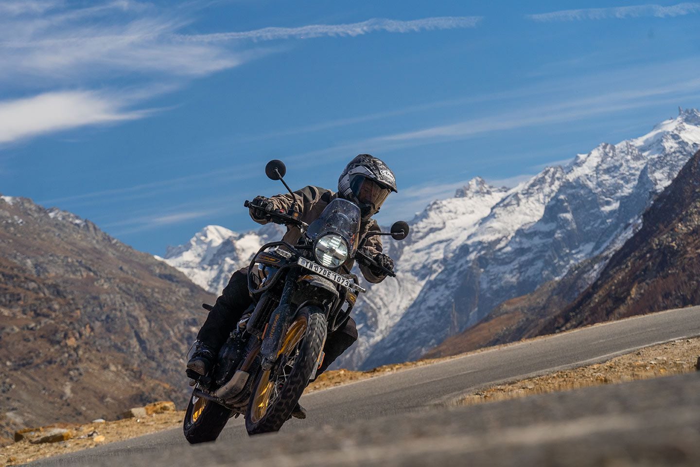 The Himalayan’s on-road performance exceeded expectation with a really good chassis.
