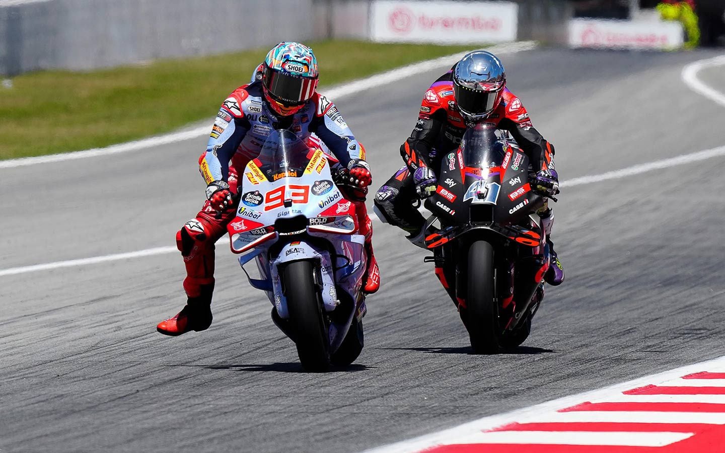 Marc Márquez finished third and says he is hoping to “latch on” to Martín and Bagnaia in the title fight.