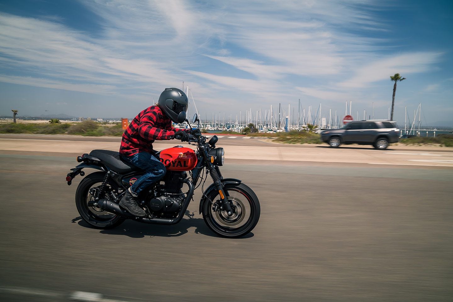 Moving to the country on the Hunter 350.