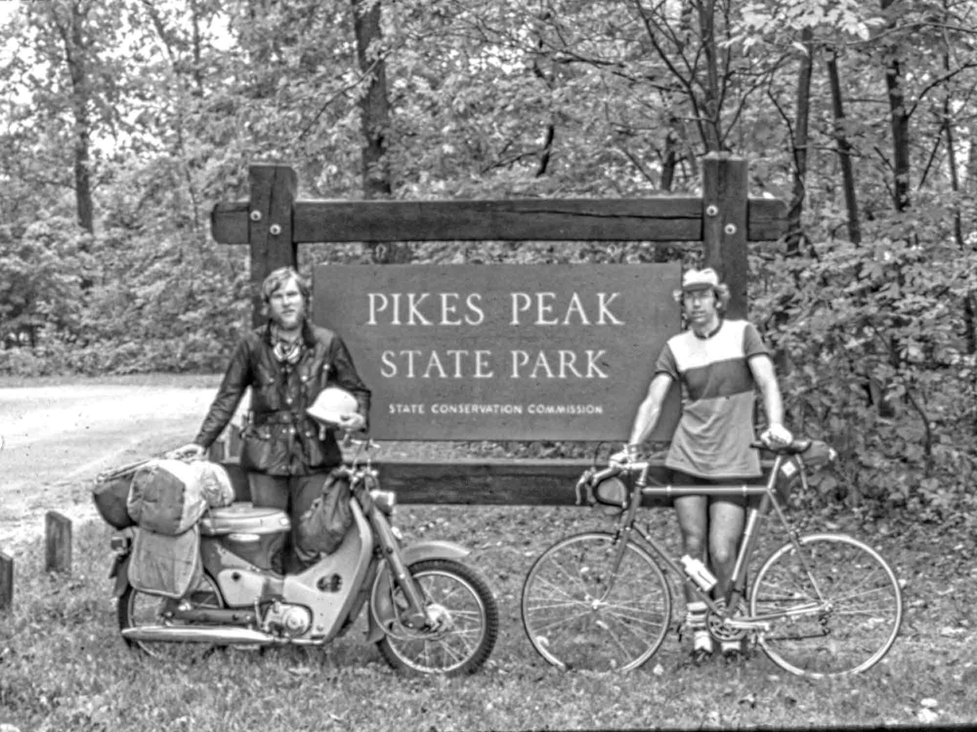The finish line. John rode almost 80 miles the last day. Both times.