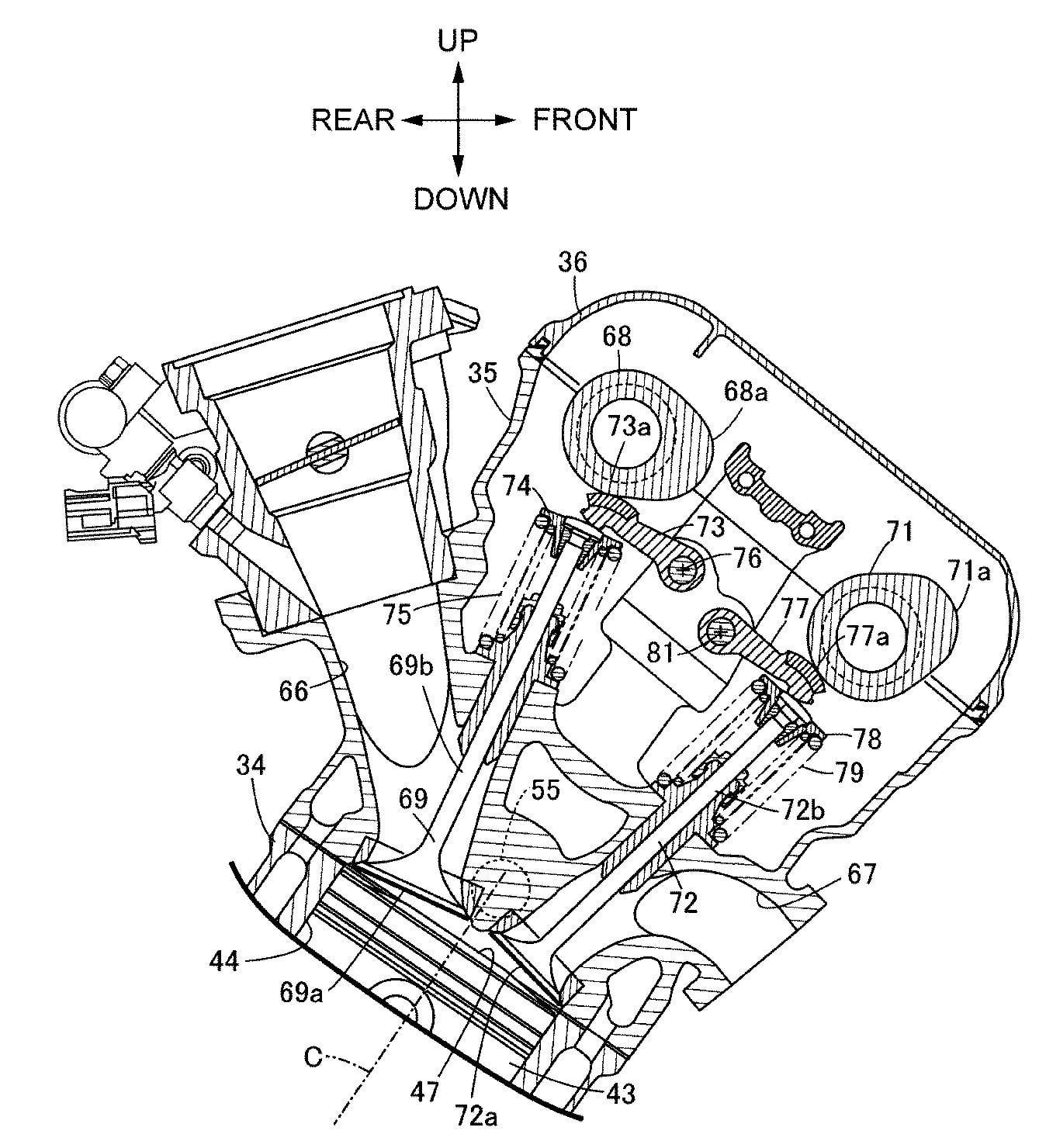 Unlike the F1 systems, Honda’s bike application utilizes two injectors per cylinder for more efficiency.