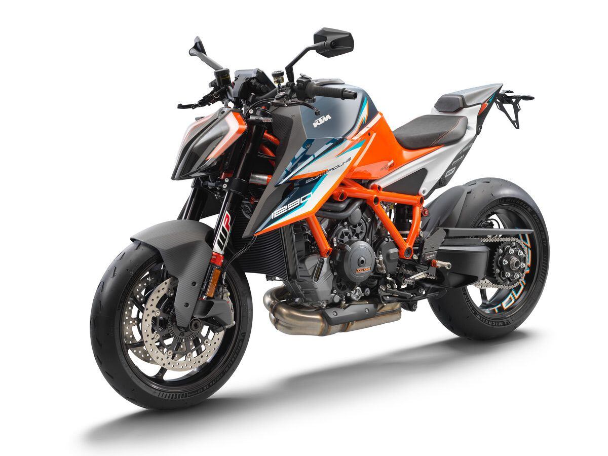 Fast-tracked documents show the bike is a derivative of the KTM (shown), with the same engine and power specs.