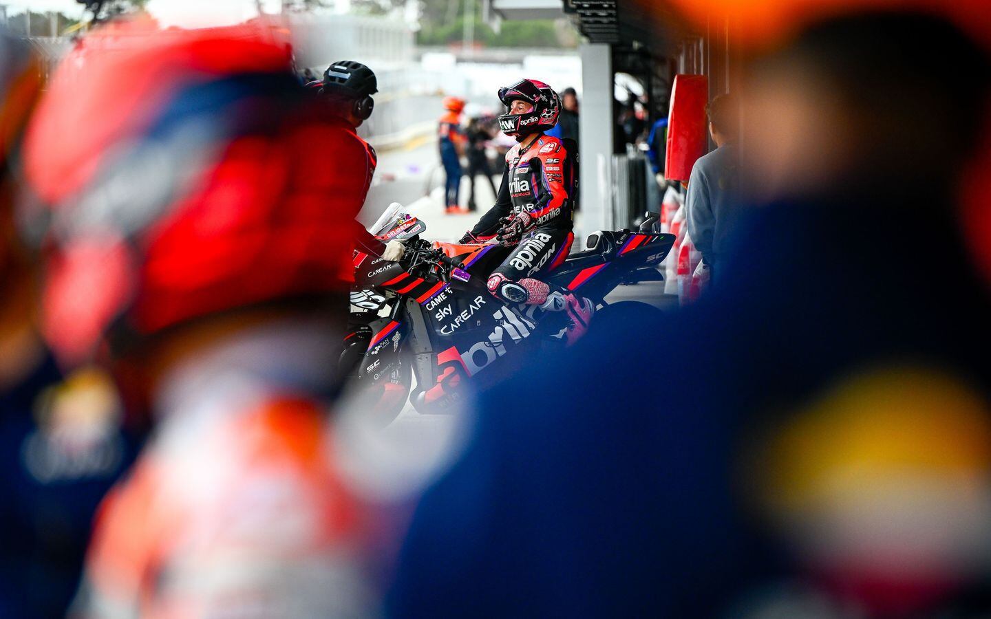 Aprilia riders showed signs of speed all weekend, but weren’t able to put a result together.