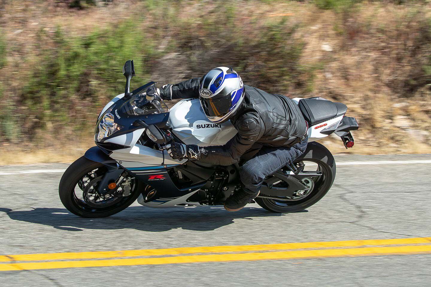Off the racetrack, the rider triangle feels cramped and less comfortable than a standard motorcycle.