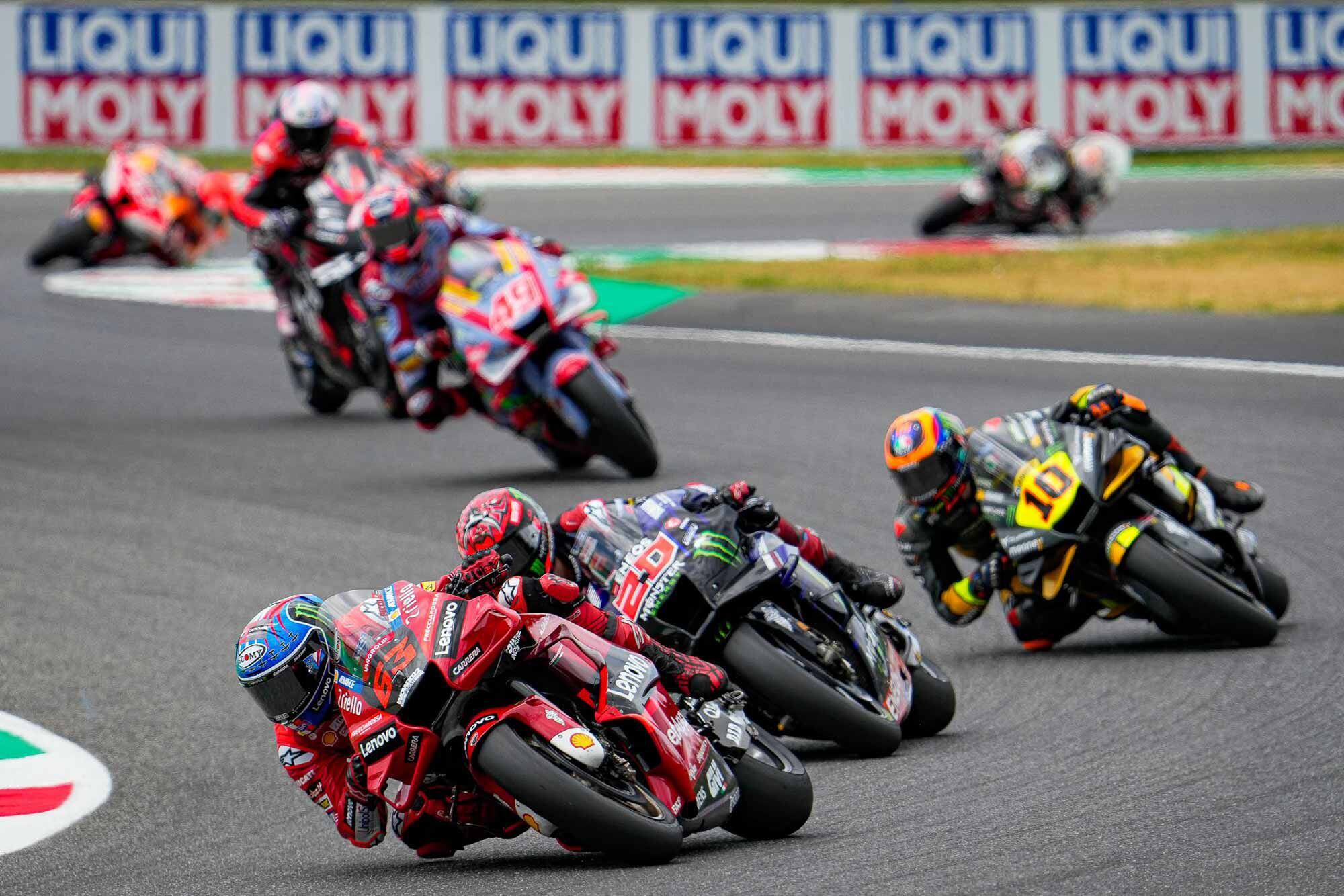 Francesco Bagnaia took the win in Mugello.