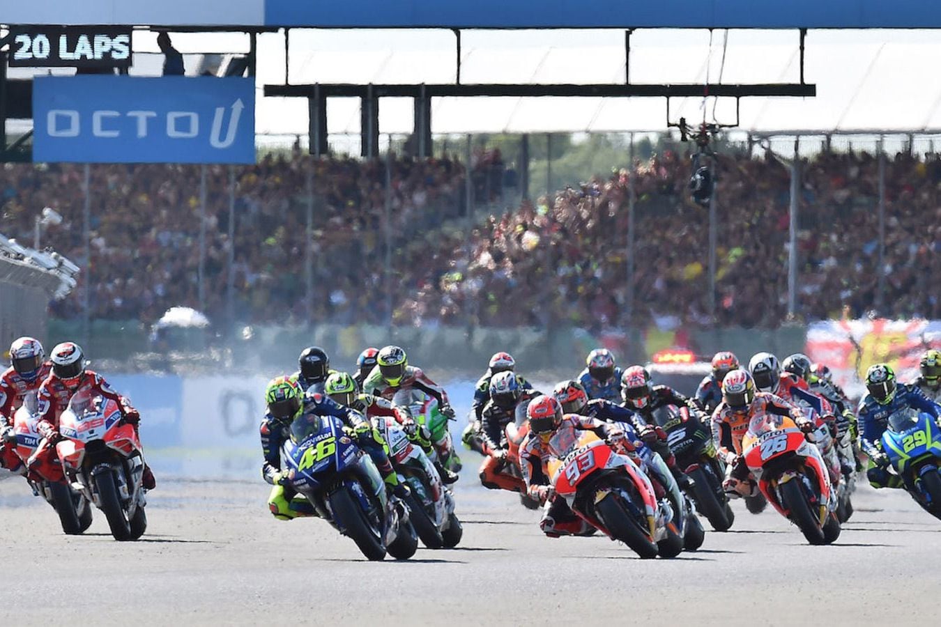 motogp race action