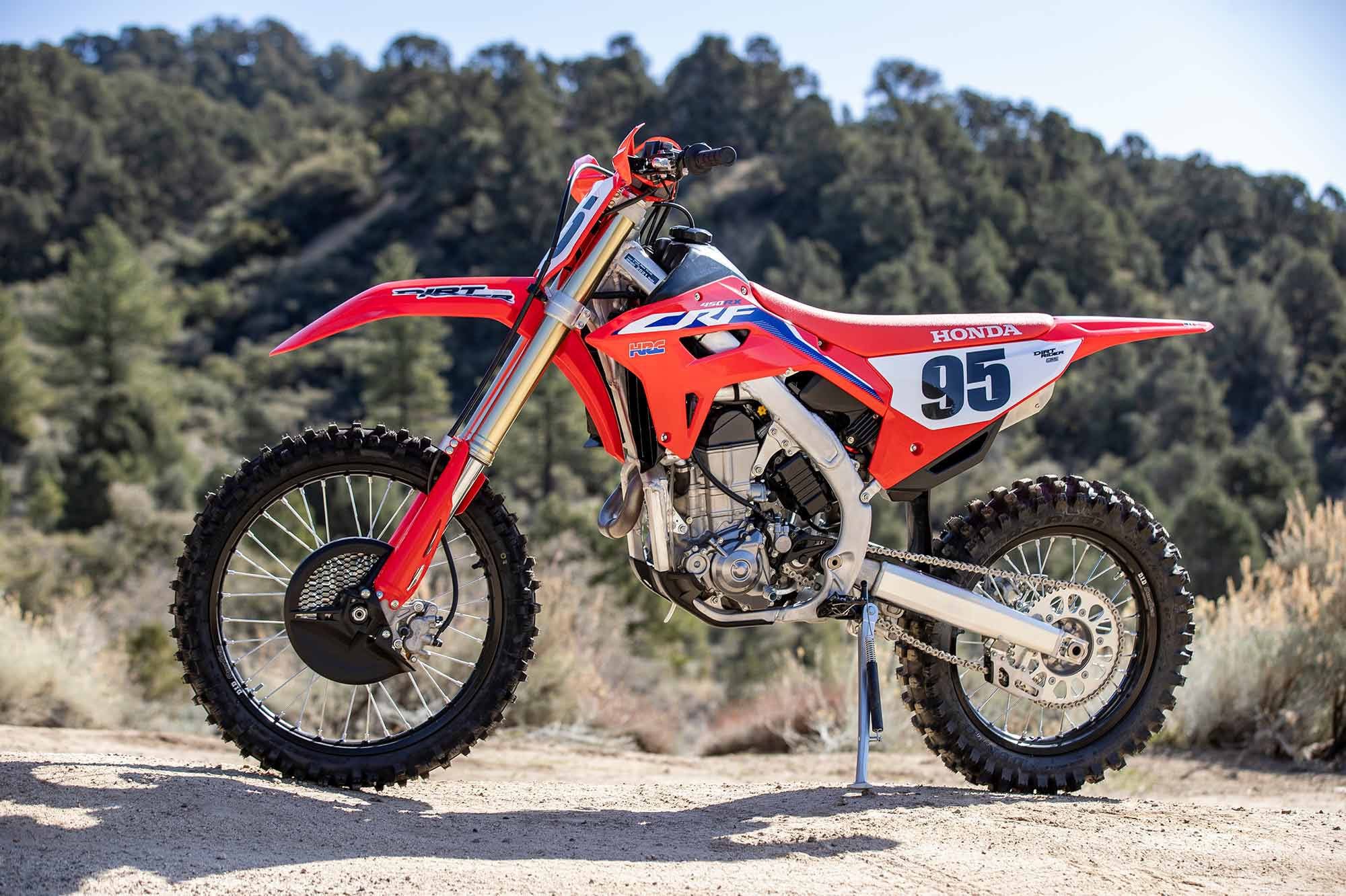 Since Honda introduced the CRF450RX in 2017, its engine has been an absolute fire-breather. It still is for MY21 but much more controllable.